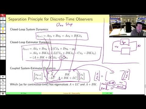 MAE509 (LMIs in Control): Lecture 6, part C - Discrete-Time Observers