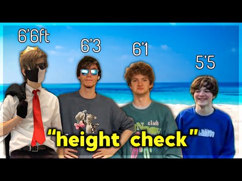every height check (dream smp members)