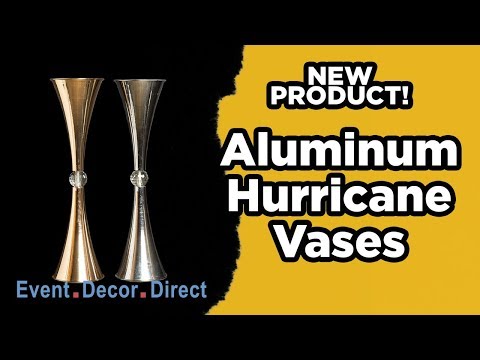 Great Centerpiece Option | Aluminum Hurricane Vase | Event Decor Direct