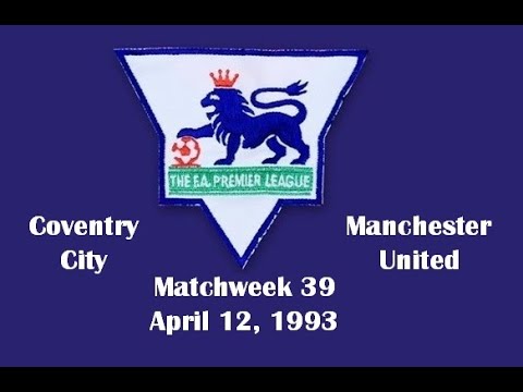 FA Premier League. Season 92-93. Matchweek 39. Coventry City - Manchester United - 0:1. Highlights.