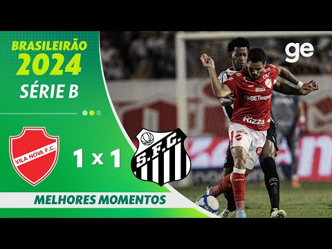 Gols e lances de Vila Nova-GO x Santos
