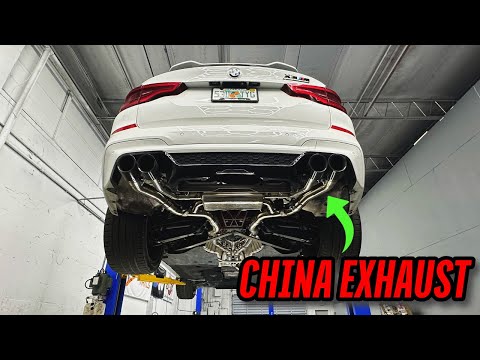 I Installed a CHEAP Alibaba exhaust on my BMW X3M and it actually sounds good!