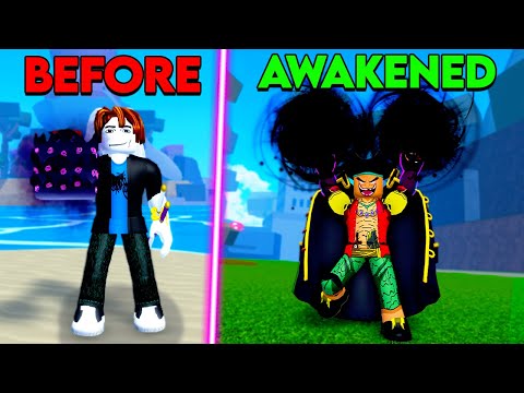 Fully Awakening Dark in One video (Blox Fruits)