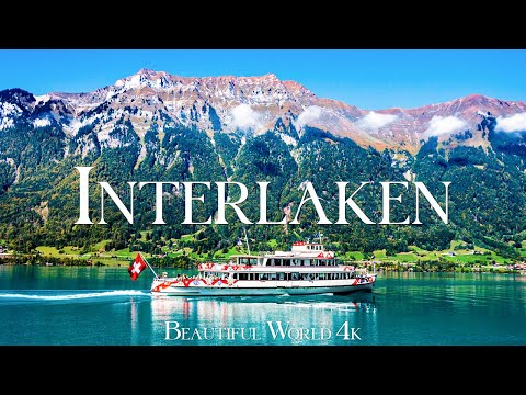 Interlaken 4K Drone Nature Film - Beroligende klavermusik - Smuk natur