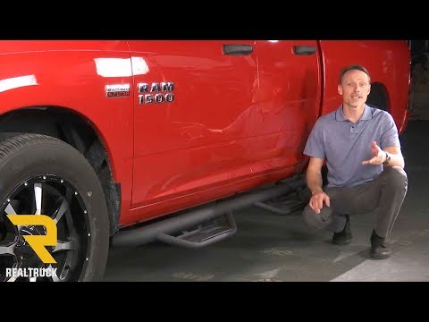 How to Install Havoc HS2 Black Hoop Steps on a 2014-17 Dodge Ram 1500 Quad Cab