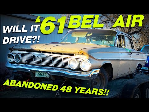 Abandoned in a field for 48 Years!! 1961 Chevrolet BelAir! Will it Run?!?