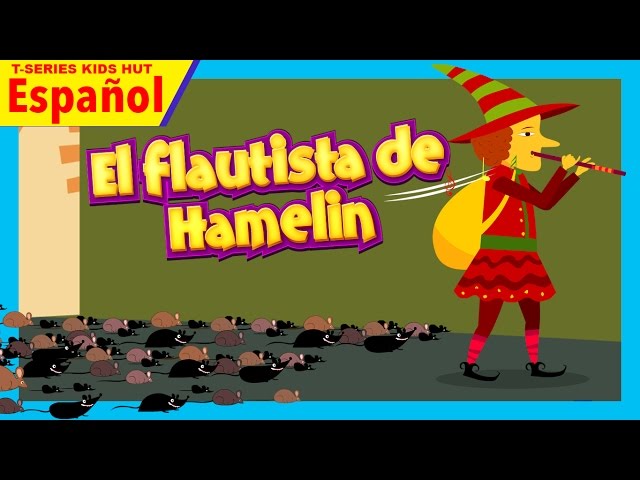 Vídeo relacionado con El Poema de El Flautista de Rayas Rojas y Amarillas de Hamelin y otras poesias infantiles