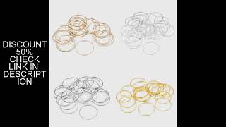 Download the video "20-50Pcs 8-40mm Hoops Earring Wires Brass Round Closed Ring Earring Contract Pendants For DIY Jewelr"