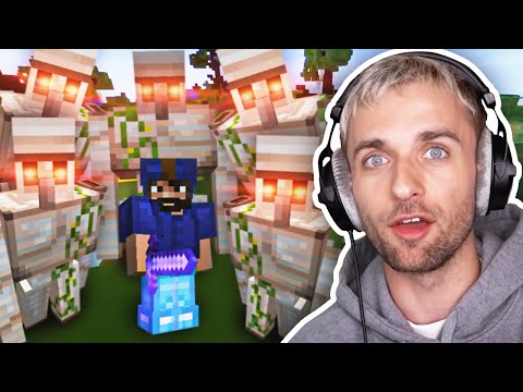 HE CREATES AN ARMY OF GOLEMS!  🤯 (Minecraft Bed Wars)