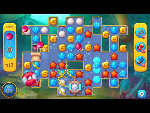 Fishdom 6929 Level - 12 moves - NO BooSTERS