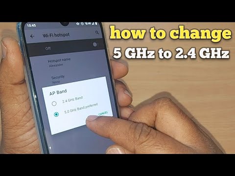 how to change 5 GHz to 2.4 GHz on android | 5GHz to 2.4GHz conversion