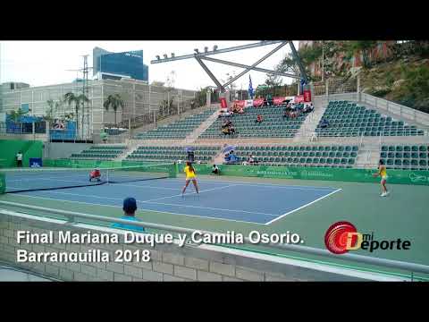 Mariana Duque y  Camila Osorio. JCC Barranquilla 2018
