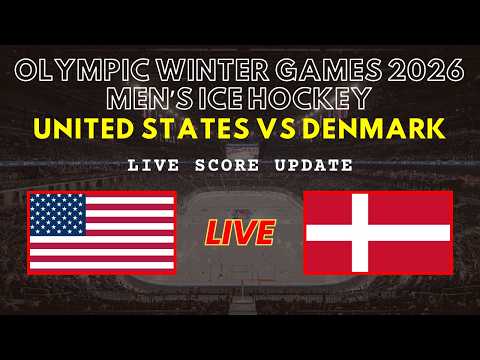 USA vs Denmark Live Scores | Olympic Winter Games 2026 Men’s Ice Hockey