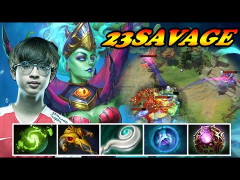 23Savage Death Prophet moving fountain crazy heal vs Ame Slark super carry | Giveaway | Pro Gameplay