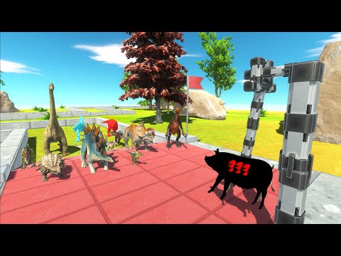 DINOSAUR SPEED RACE BATTLE - Animal Revolt Battle Simulator