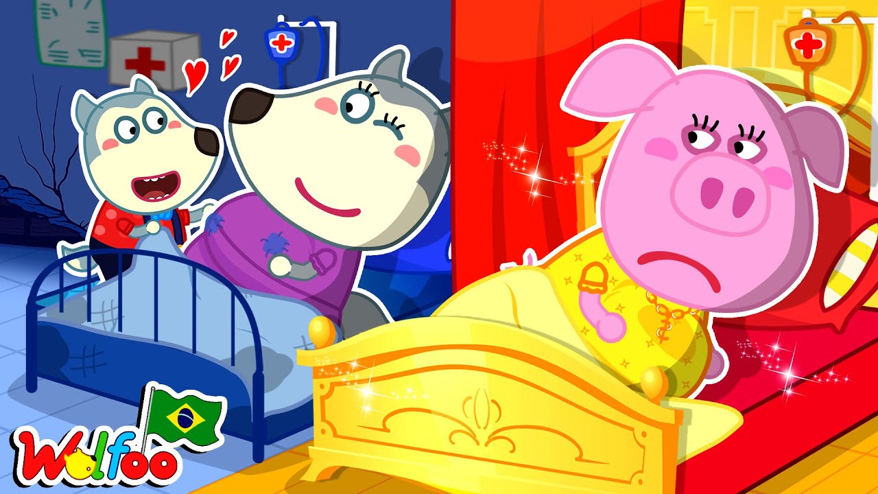 Não Sinta Ciúmes, Mãe Grávida Rica! - Wolfoo cuida da mamãe grávida | @wolfooemportuguesoficial