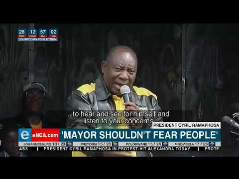 Joburg mayor shouldn't fear people Ramaphosa