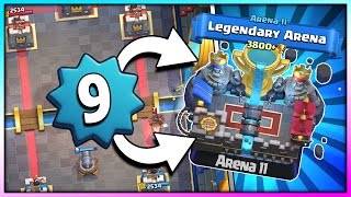 LEVEL 9 in LEGENDARY ARENA 11!! BEATING HIGHER LEV