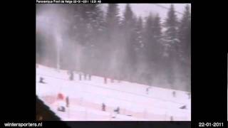 preview picture of video 'La Bresse Hohneck La Bresse webcam time lapse 2010-2011'