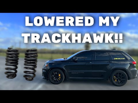 EIBACH PRO KIT LOWERING SPRINGS ON MY JEEP TRACKHAWK!!