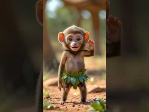 Baboon dancing in the savanna  #petdance #papapdol #baboon #savanna