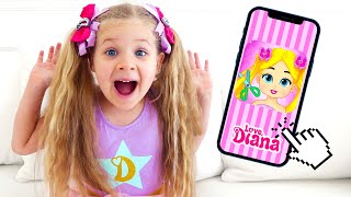 Diana and Love, Diana Dress Up - new game for kids