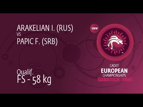 Qual. FS - 58 kg: I. ARAKELIAN (RUS) df. F. PAPIC (SRB) by TF, 8-0