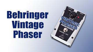 Video thumbnail for Behringer VP1 Vintage Phaser - EHX Small Stone Clone by SLÄRP