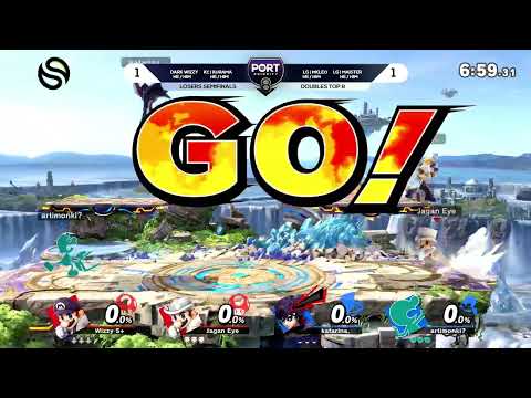 Kurama / Dark Wizzy vs Maister / MkLeo - Ultimate Doubles Losers Semi-Final - Port Priority 8