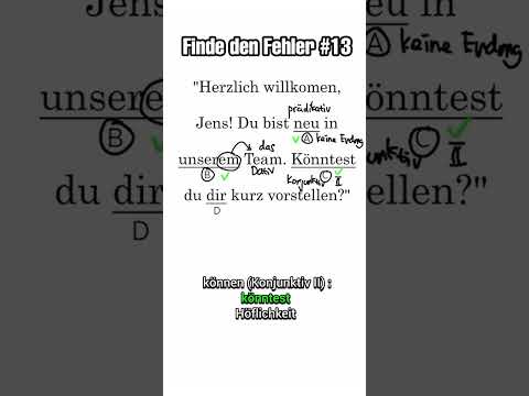Can you find the mistake in this sentence? 13 #shorts #learngerman #deutsch