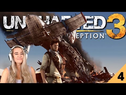 Crash Landing -  Uncharted 3: Drake's Deception: Pt. 4 - Blind Play Through - LiteWeight Gaming