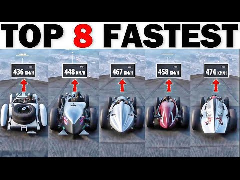 FORZA HORIZON 5 - THE ULTIMATE DOWNHILL TOP SPEED + JUMP OF ALL VINTAGE RACE CARS TOP SPEED