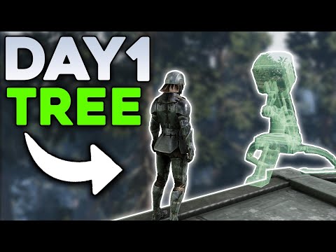 Surviving SOLO in a TREE Day 1 ARK