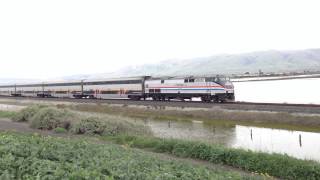 preview picture of video '03/06/13 Capitol Corridor #532 for SAC with AMTK 822 @Alviso'