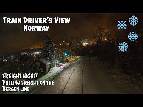 4K CABVIEW: FREIGHT NIGHT on the Bergen Line