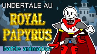 【UNDERTALE AU】Paper Royal!Papyrus battle [animation]【ペーパーマリオ風】