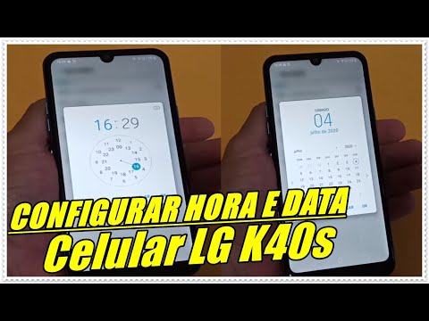 How to Set the Time and Date on LG K40s Cell Phone