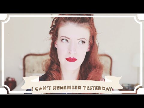 昨日のことが思い出せない・・・。ｃｃ] (I can't remember yesterday... [CC])