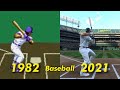 Baseball Video Games Evolution 1982 2021 ️
