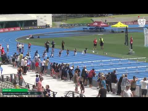 U10 Girls 60m Hurdles Heat 7: 2022 Commonwealth Bank State Combined Events Championships - Saturday