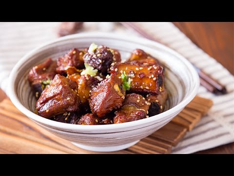 Sweet and Sour Pork Ribs with Preserved Plums