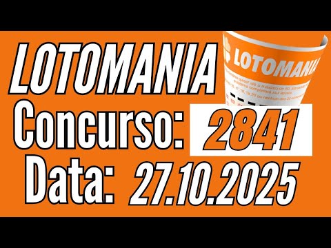 🔥Today's Lotomania 2841 Result / Fernando Arruda Lotteries