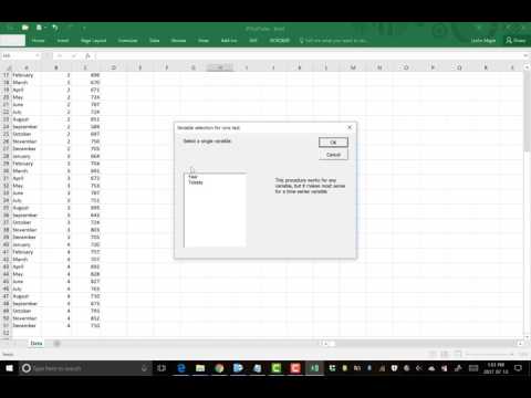 Runs Test and Autocorrelations Test in Statpro for...