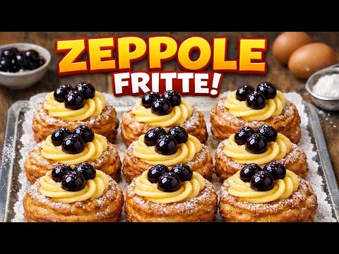 ZEPPOLE FRITTE DI SAN GIUSEPPE-La versione NAPOLETANA originale SPIEGATA del PASTICCIERE Napoletano