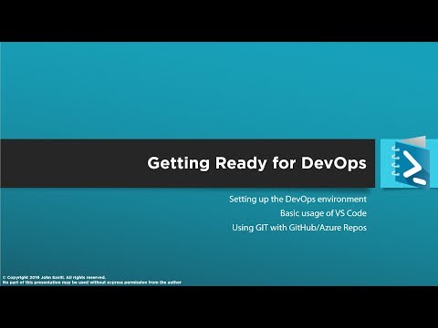 Getting Ready for DevOps with PowerShell and VS Code