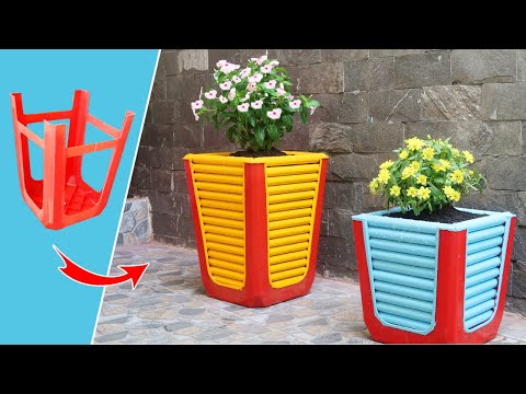Amazing ideas for Making Flower Pot Recycling plastic Bottles into flower Pot
