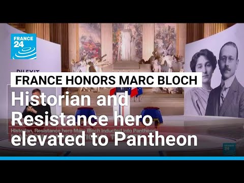 Macron pays tribute to Marc Bloch and 'his teachings against the spirit of defeatism'