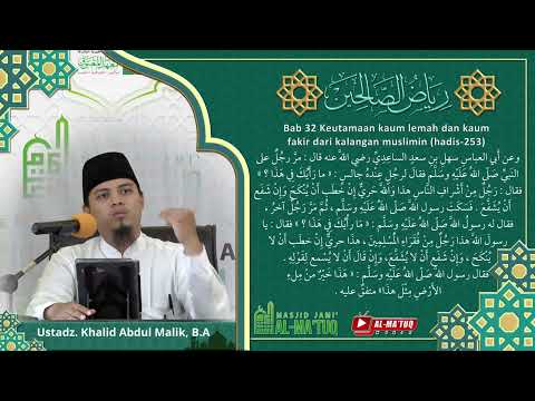 Chapter 32 The priority of the weak and the poor among Muslims | Hadith 2
