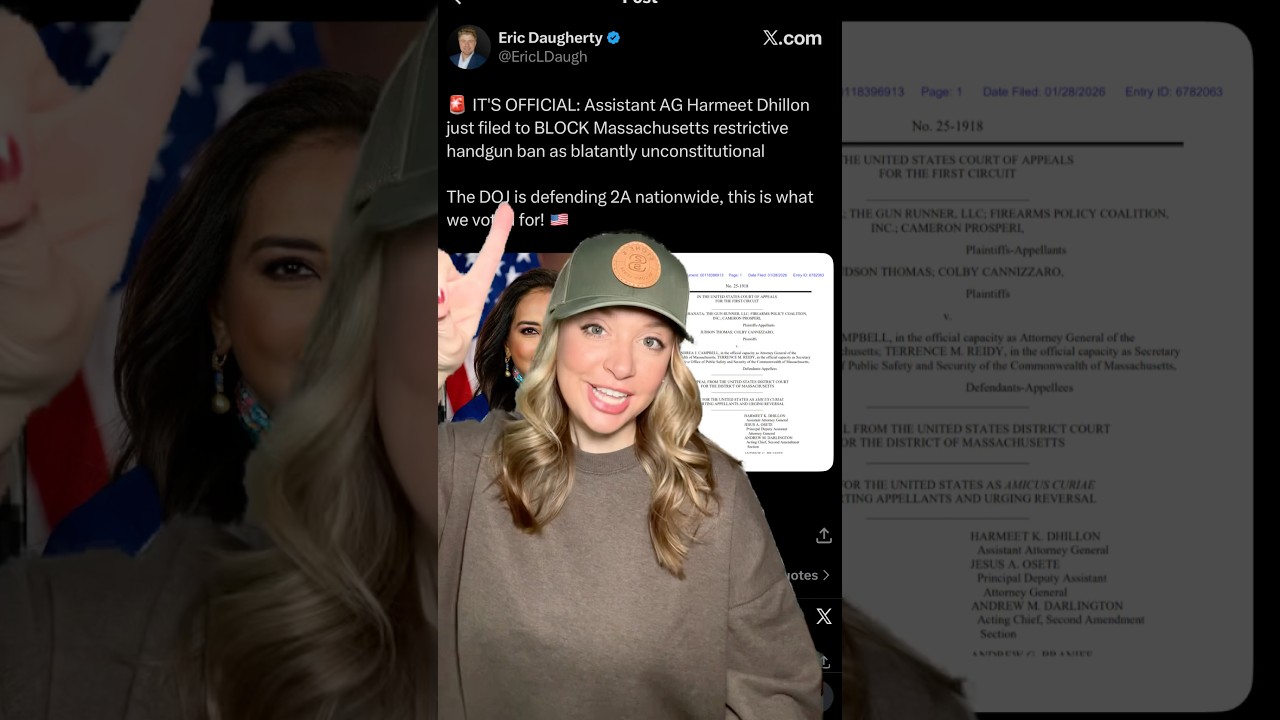 DOJ Civil Rights Division ￼Strikes Again For Pro 2A #shortsfeed #2ndamendment #shortsvideo #shorts