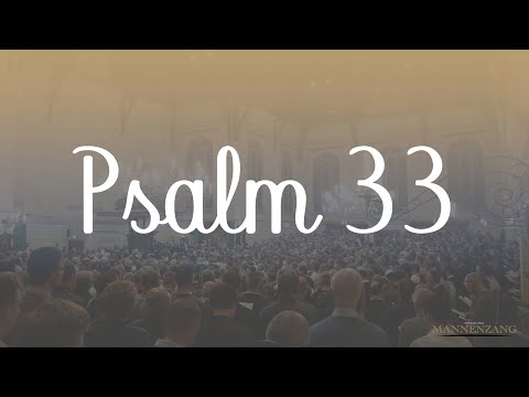 Psalm 33: 1, 8, 10 (hele noten)